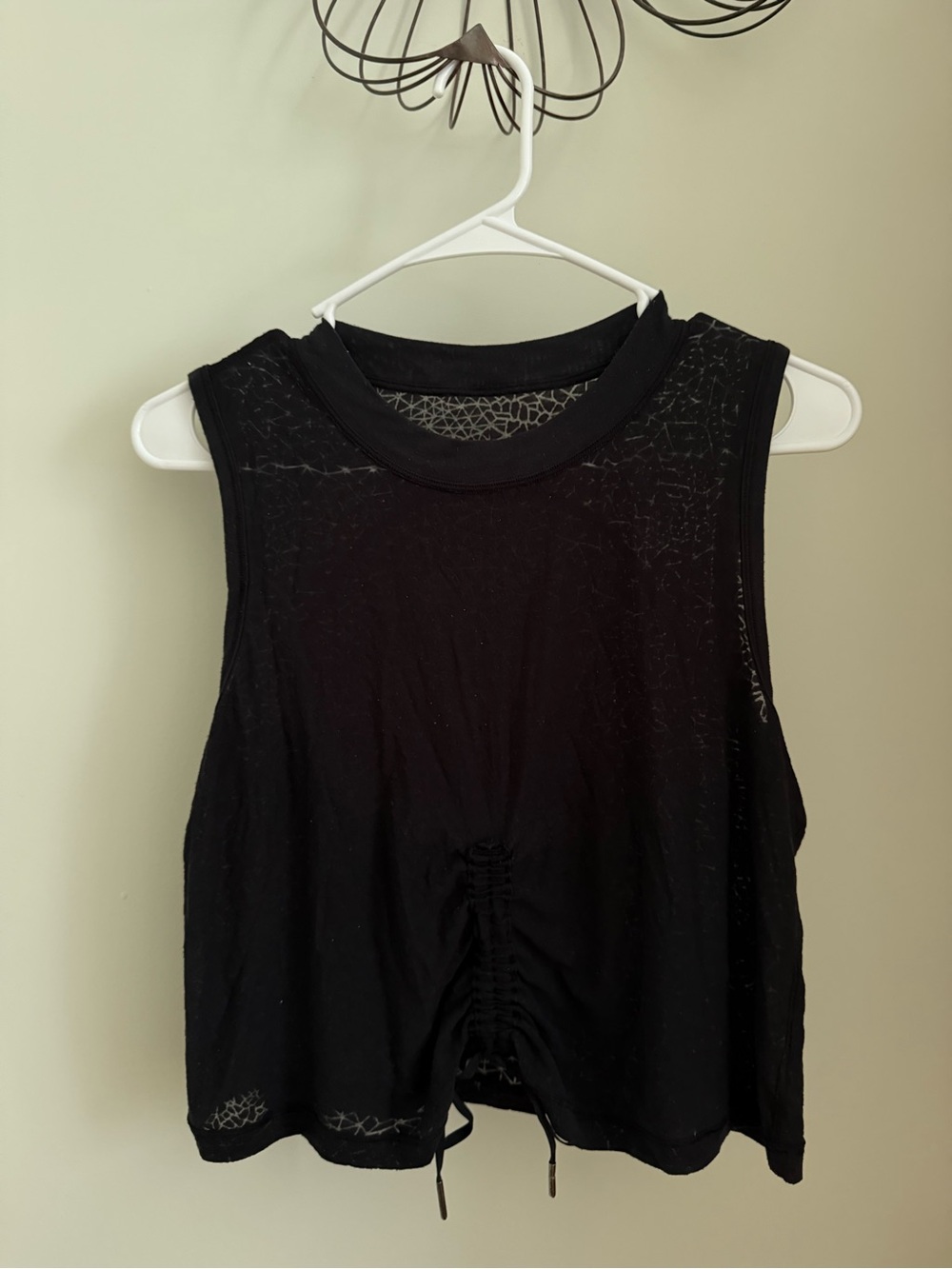 Lululemon Sheer Patterned Boxy Tank